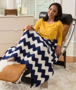 Cabin Chic Chevron Throw