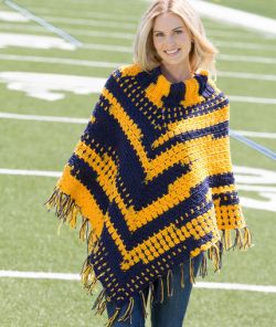 Sporty Crochet Poncho