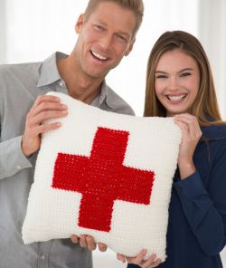 Red Heart Cares Pillow