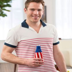 Patriotic Stripes Bottle Cozy