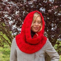 Checkered Crochet Cowl