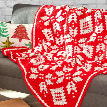 Corner-to-Corner Snowflake Blanket