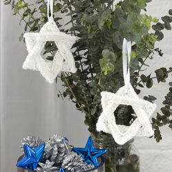 White Star of David Ornament