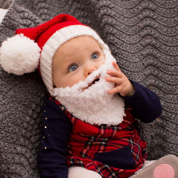 Baby Santa Hat With Beard