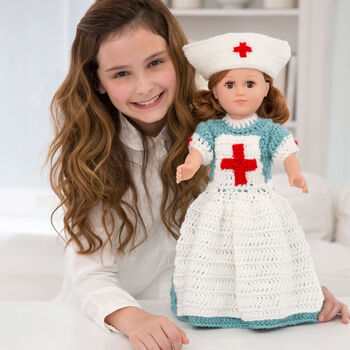 Caring Nurse Doll to Crochet