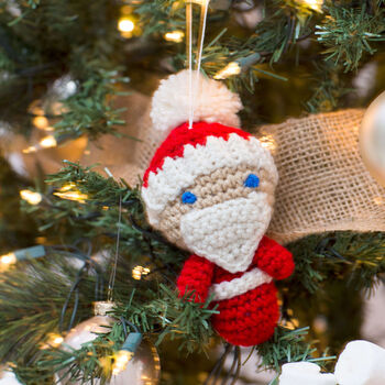 Amigurumi Santa Ornaments