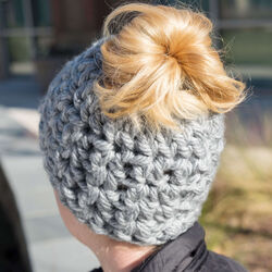 On-Trend Messy Bun Hat