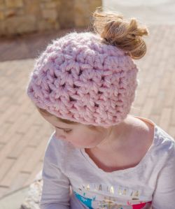 Childs’ Messy Bun Hat