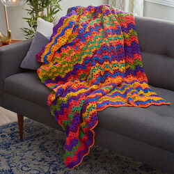 Vibrant Stripes Throw