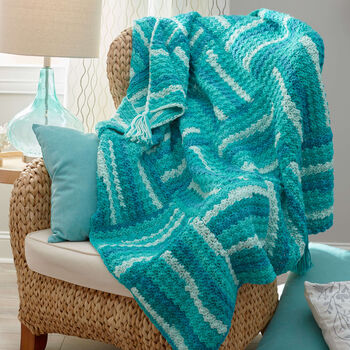 Wavy Squares Throw